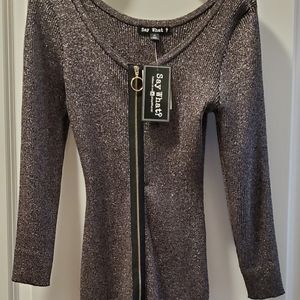 Sexy sparkly lightweight sweater dress XL